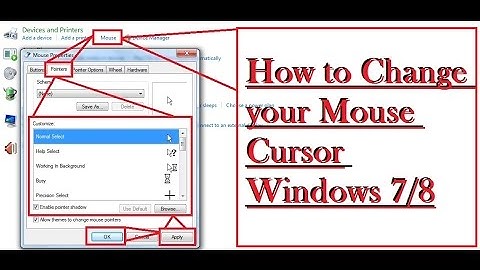 How to Change your Mouse Cursor Windows 7/8 [ English ]