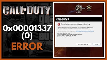 Call Of Duty |  Error code 0x00001337 (0)