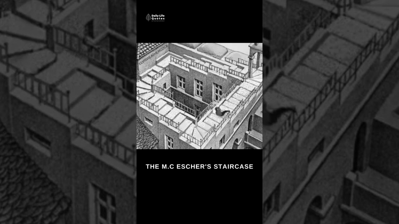 CRAZY MIND ILLUSIONS 😂   - The M.C Escher's staircase ✍️