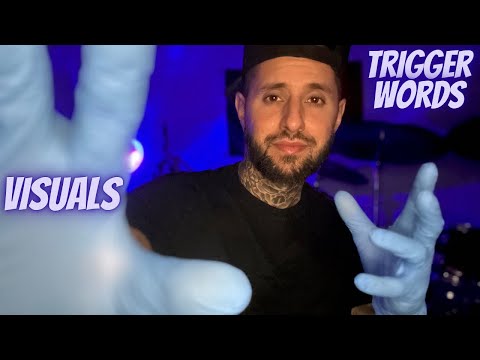 ASMR | Fast & Aggressive Trigger Words + Hand/Glove Sounds