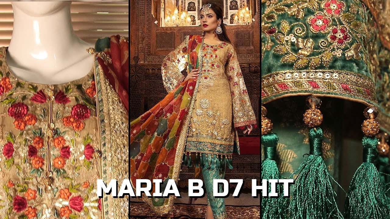 maria b new collection party wear 2018