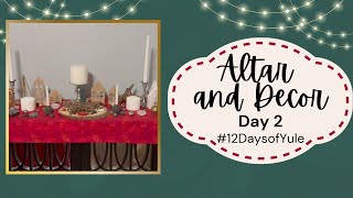 Yule Altar and Decorations -#12daysofyule Day 2