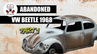 Painting an abandoned VW Beetle 1968  Revell 1/24