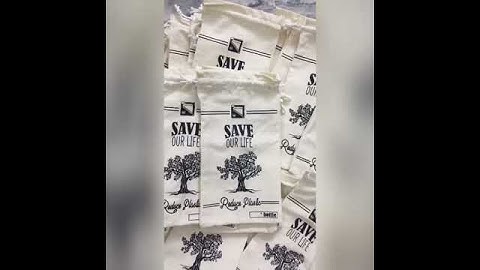 Túi vải bố dây rút - công ty túi vải bố - canvas D&L