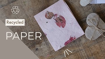 DIY paper without a mould and deckle