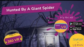 VR Giant Spider Chase Through the Forest | 360