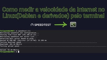 Como medir a velocidade da Internet no Linux(Debian e derivados) pelo terminal