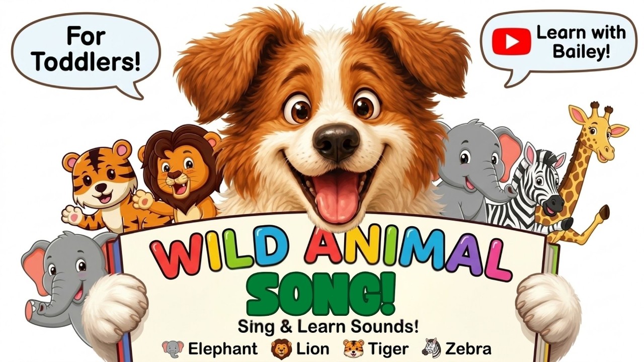 Παρακολούθηση Wild Animals Song for Toddlers | Learn Animal Names & Sounds with Bailey στο YouTube Παρακολούθηση Wild Animals Song for Toddlers | Learn Animal Names & Sounds with Bailey στο YouTube
