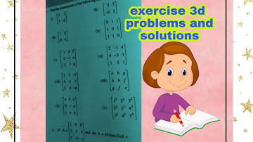 #determinants#matrices#maths1a# determinants exercise 3d det. 3×3,2×2