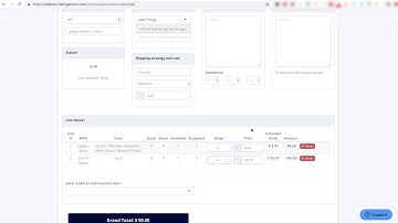 Creating and Issuing Purchase Orders