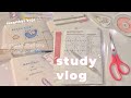 ☃️ study vlog: productive week before winter break + december bujo setup