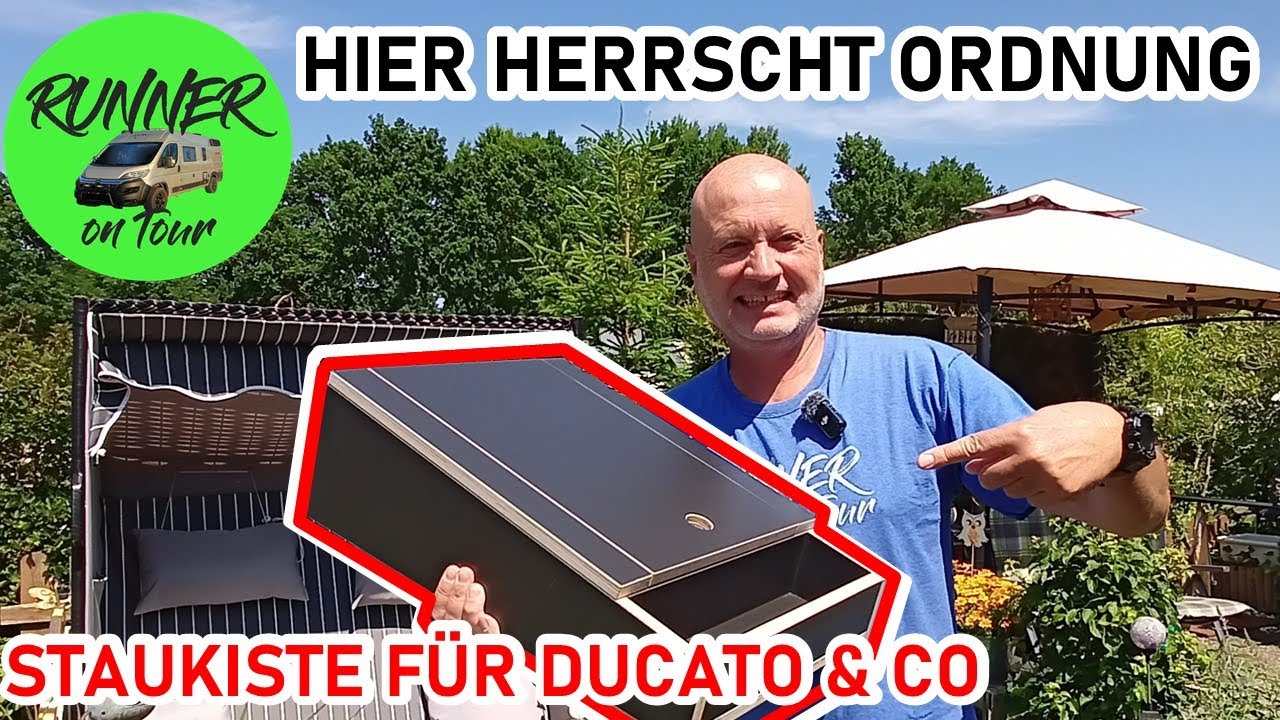 PRAKTISCHE STAUKISTE ZWISCHEN DEN VORDERSITZEN | FÜR FIAT DUCATO & CO | STAURAUM FÜR DAS WOHNMOBIL