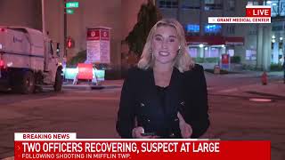 Mifflin Township officers shot; suspect ID'd, remains at large