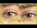 Solotica Hidrocor Ambar and Natural Colors Ambar | Green Contact Lenses