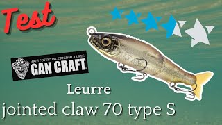 Leurre Gan Craft Jointed Claw 70 Type S 06 - Coulant 70mm - Pêche Carnassier
