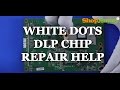 Replacing a dlp tv chip  white dots issue  how to fix mitsubishi dlp tvs