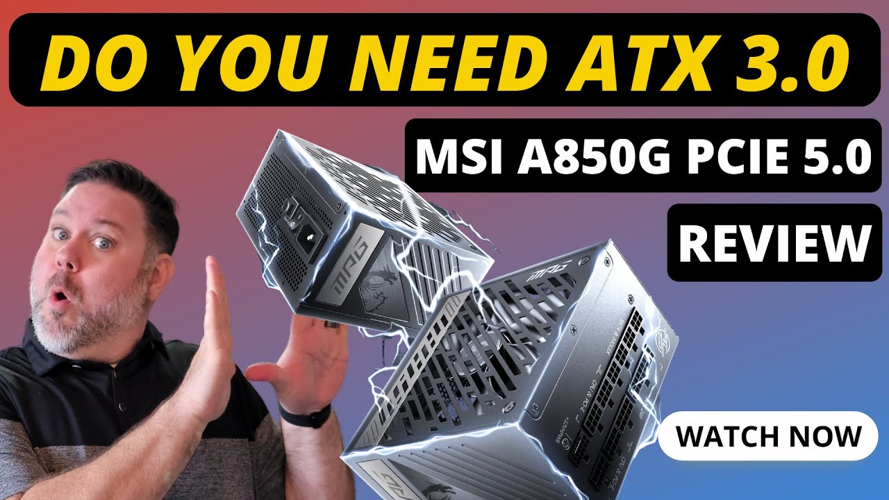 MSI MAG A850GL PCIE5 Power Supply Unit Review