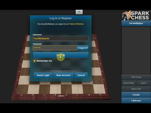 How to change your Premium Live account password - SparkChess