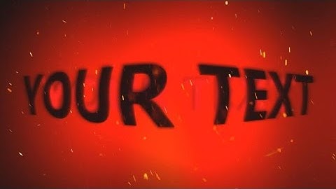 Free 3D Intro Template (Rocking Fire) Sony Vegas Pro