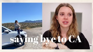 VLOG: Saying Bye to  CA :( Driving CrossCountry Back to TX