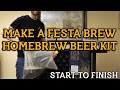 How to make a festa brew homebrew beer kit  the easiest way to make beer ever