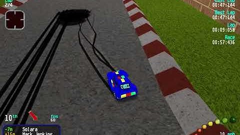 Re-Volt Custom Track Midnight GP by Totolescargot, 16 Cars 4 Laps & Pickups!