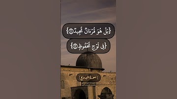 سورة البروج الآية ١٧ الى ٢٢ بصوت الشيخ محمد صديق المنشاوي والشيخ عبدالباسط عبدالصمد