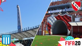 FIFA 20 | Estadios Racing & Independiente Como NUNCA los viste! Novedades BOCA JUNIORS!