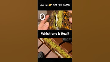 Real or AI viral ASMR satisfying chocolate slicing cutting video generator #asmr  #chocolate
