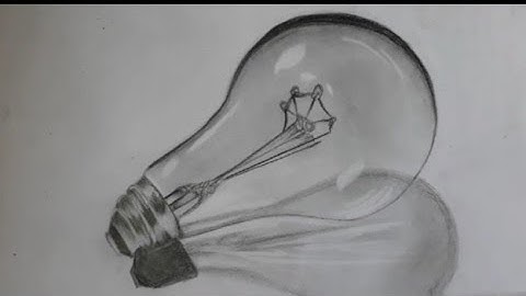 How to draw realstic light bulb | smooth sketches