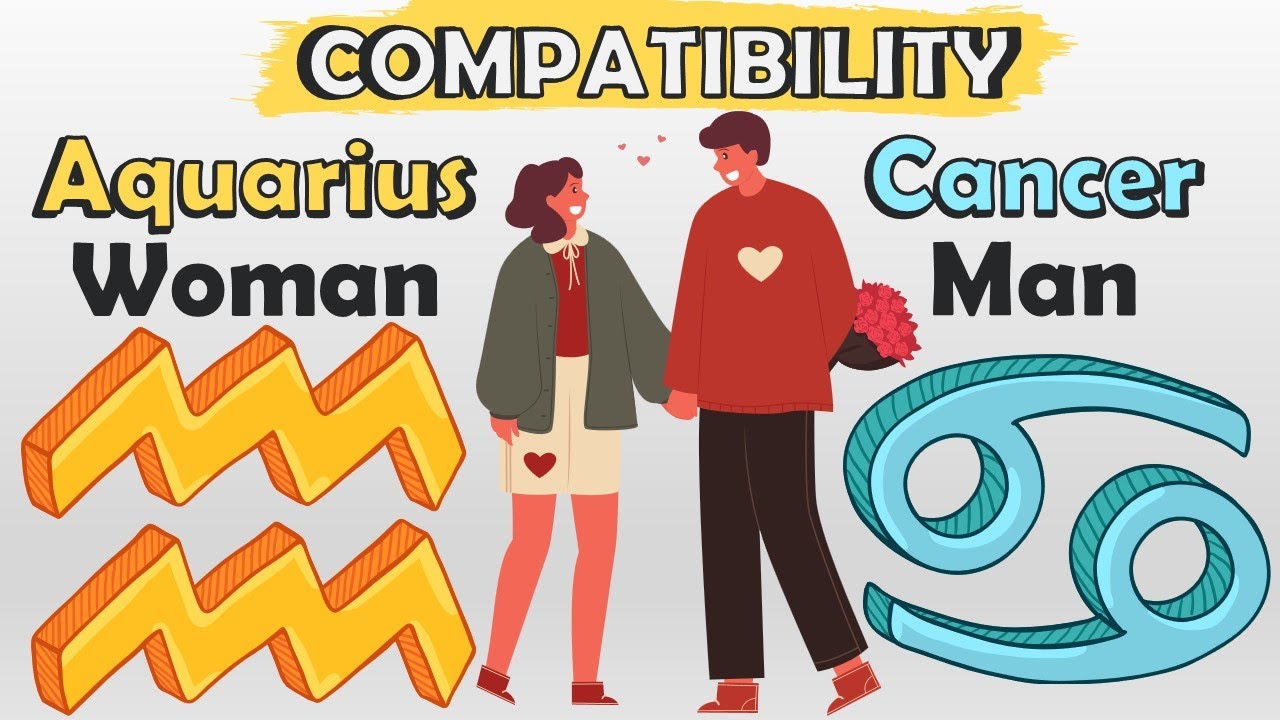 Aquarius Woman and Cancer Man Compatibility - YouTube