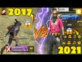 2017 OLDEST PLAYER VS 2021 PLAYER IN FREE FIRE 😨