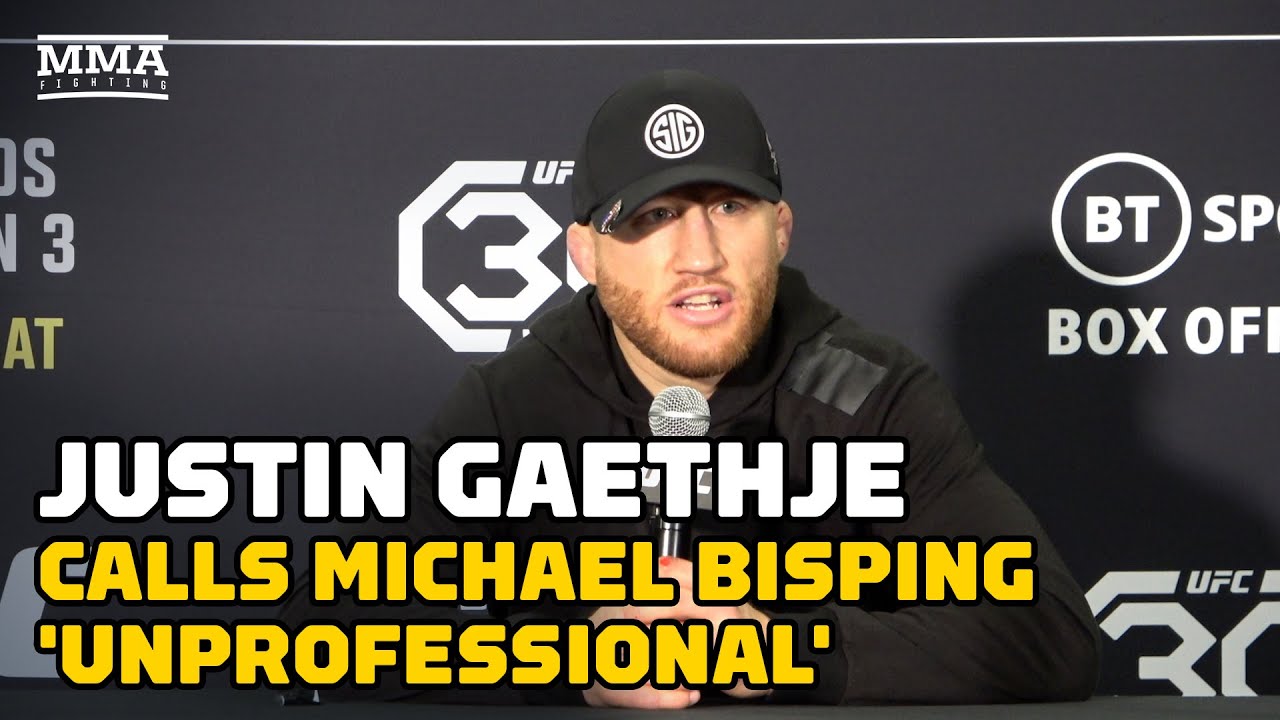 Justin Gaethje: Michael Bisping commentary was 'unprofessional' for ...