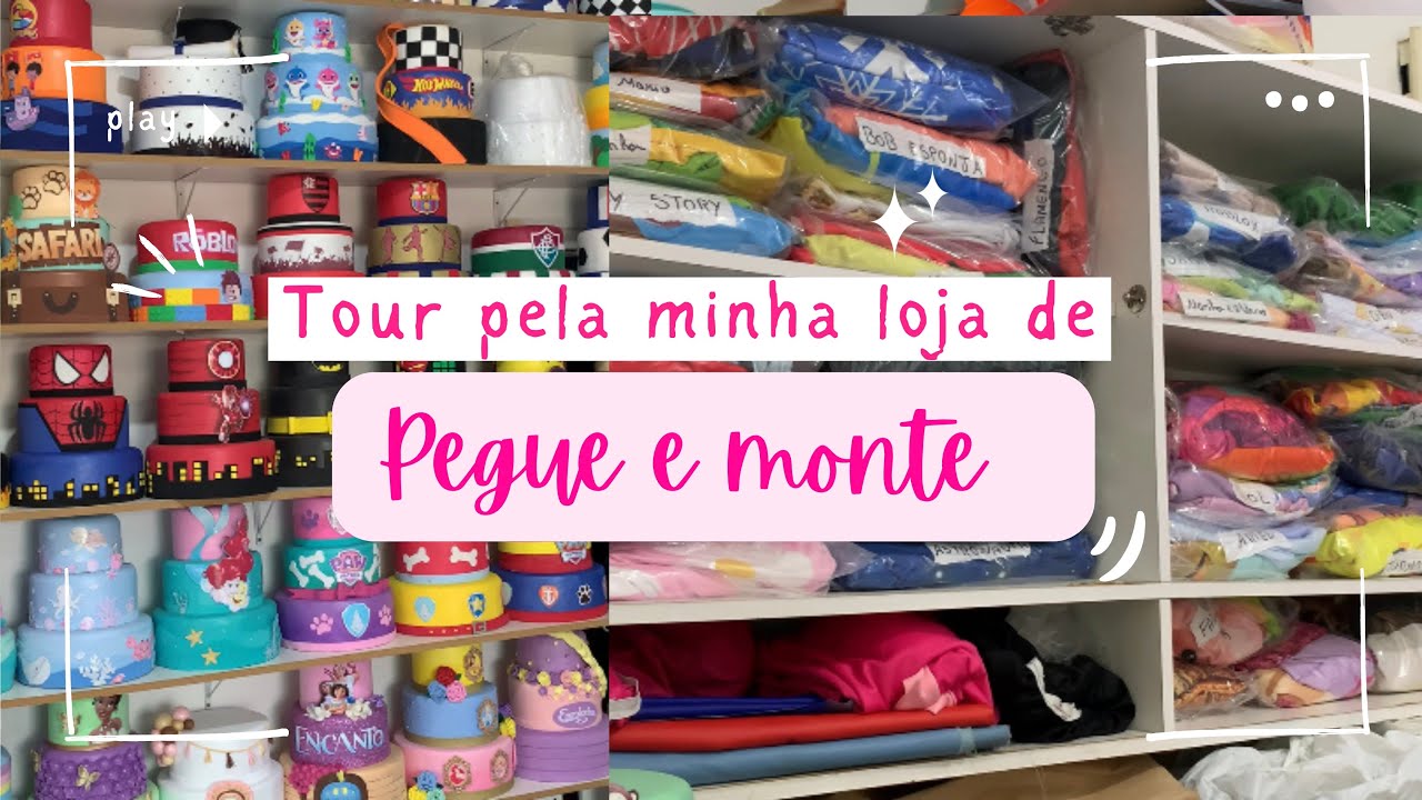 Tour pela minha LOJA de PEGUE E MONTE