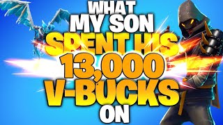 What My Son Spent His 13,000 VBucks On