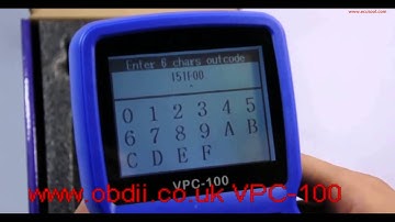 VPC-100 Vehicle PinCode Calculator Video-VPC-100 Hand-held VPC100 Vehicle PinCode Calculator