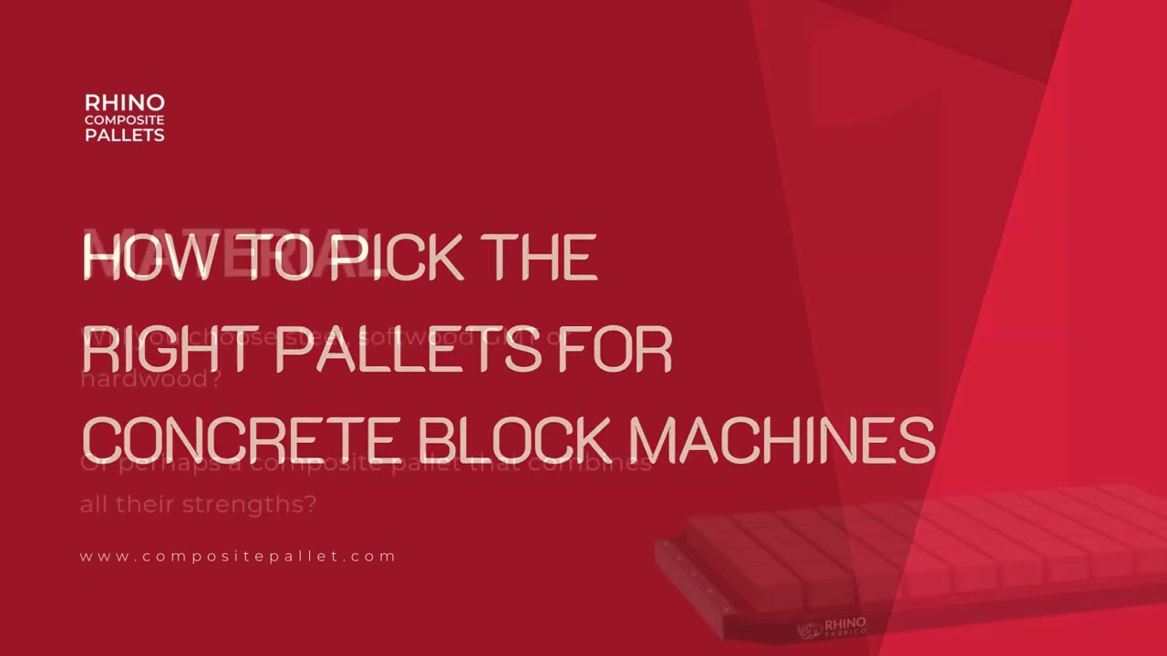 Best Pallets for Concrete Block Production Machines – More Production, Stop Breakage & Less Downtime