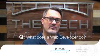 What Does a Web Developer Do? | Pitman Training