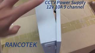12V 10A 9 Channel Cctv Power Supply Distribution Box Resettable Ptc Fuse