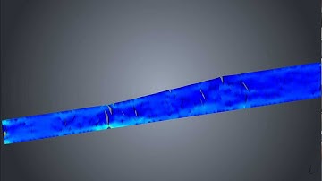 Modeling of 3D crack growth in a tensile test specimen using MultiMech™