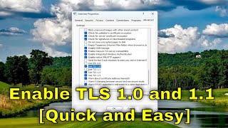 How To Enable TLS 1.0 and 1.1 in Windows 11 [Guide]