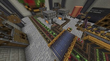 Hamburger Crafting Factory  🍔 |  Minecraft Create Showcase