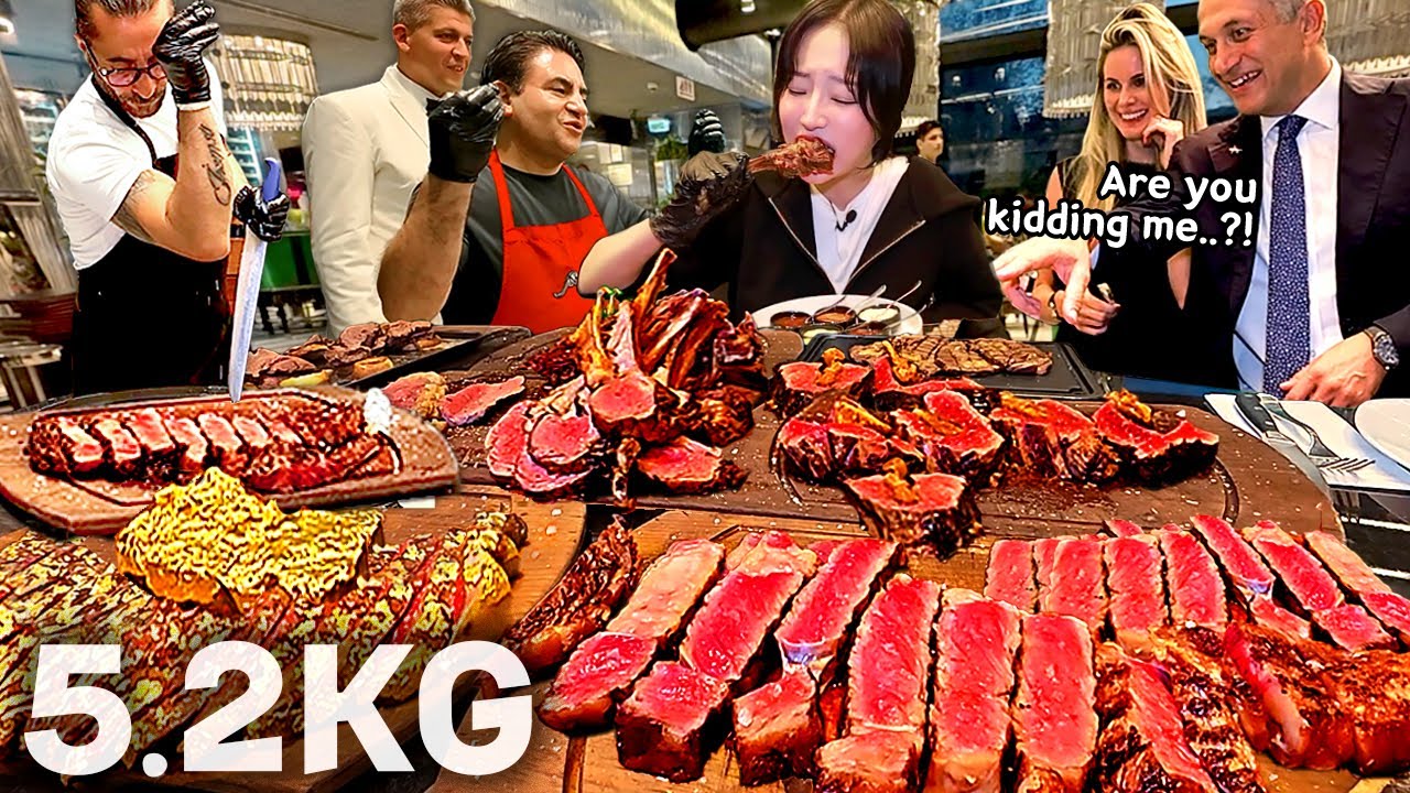 Смогу ли я съесть 5,2 кг стейка?! Никто не поверил — ресторан Salt Bae в Стамбуле, Золотой стейк!