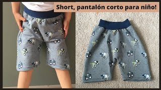 Short - pantalón corto para niño / SIN PATRON / Costura para principiantes