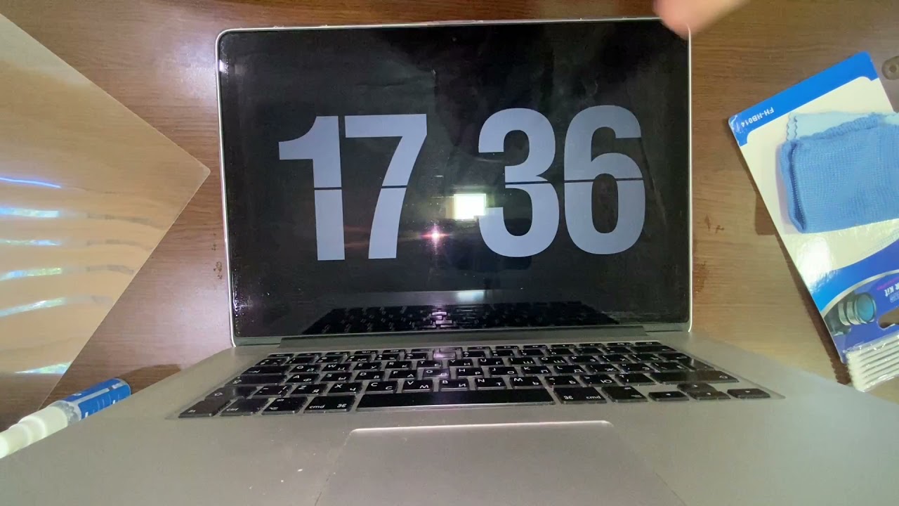 Установка защитной пленки на экран MacBook - YouTube