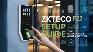 How to Use the ZKTeco F22 for Time Attendance and Access Control | Basic Configuration | Price in BD