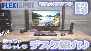 【FLEXISPOT E3】電動昇降式デスクがカッコよくて使い勝手も良くて最高すぎた(´ﾟдﾟ｀) なにこれ！？ゲーミングデスクとしても仕事用デスクとしても控えめに言って最高！ PCデスク紹介