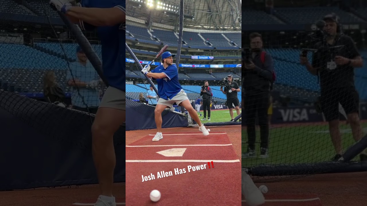 Buffalo Bills Josh Allen Jokingly Called Up to MLB After Toronto Blue Jays  Batting Practice: VIDEO - Sports Illustrated Buffalo Bills News, Analysis  and More