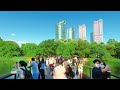 [4K] Walk among happy Koreans in Seoul Forest Park. Walking Tour Korea. Binaural sounds. 서울숲 공원 걷다