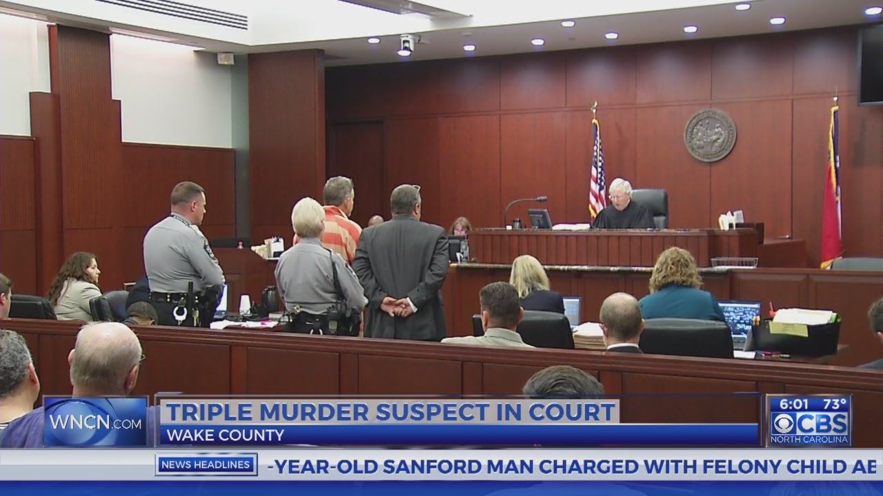 Wake Forest triple-murder suspect appears in court - YouTube